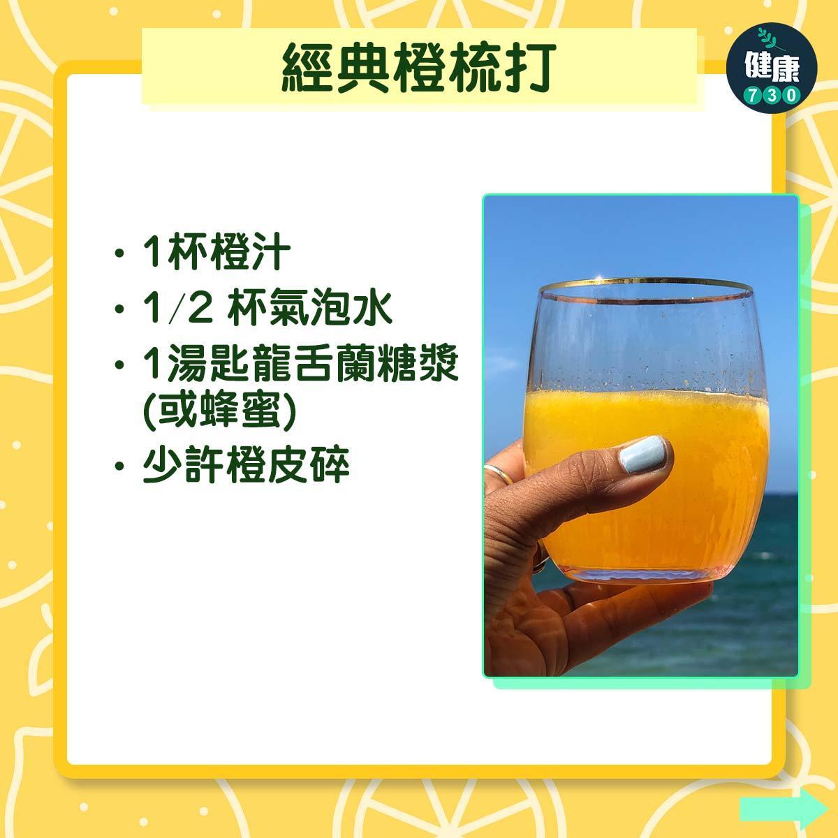 夏天飲品|經典橙梳打(am730製圖)