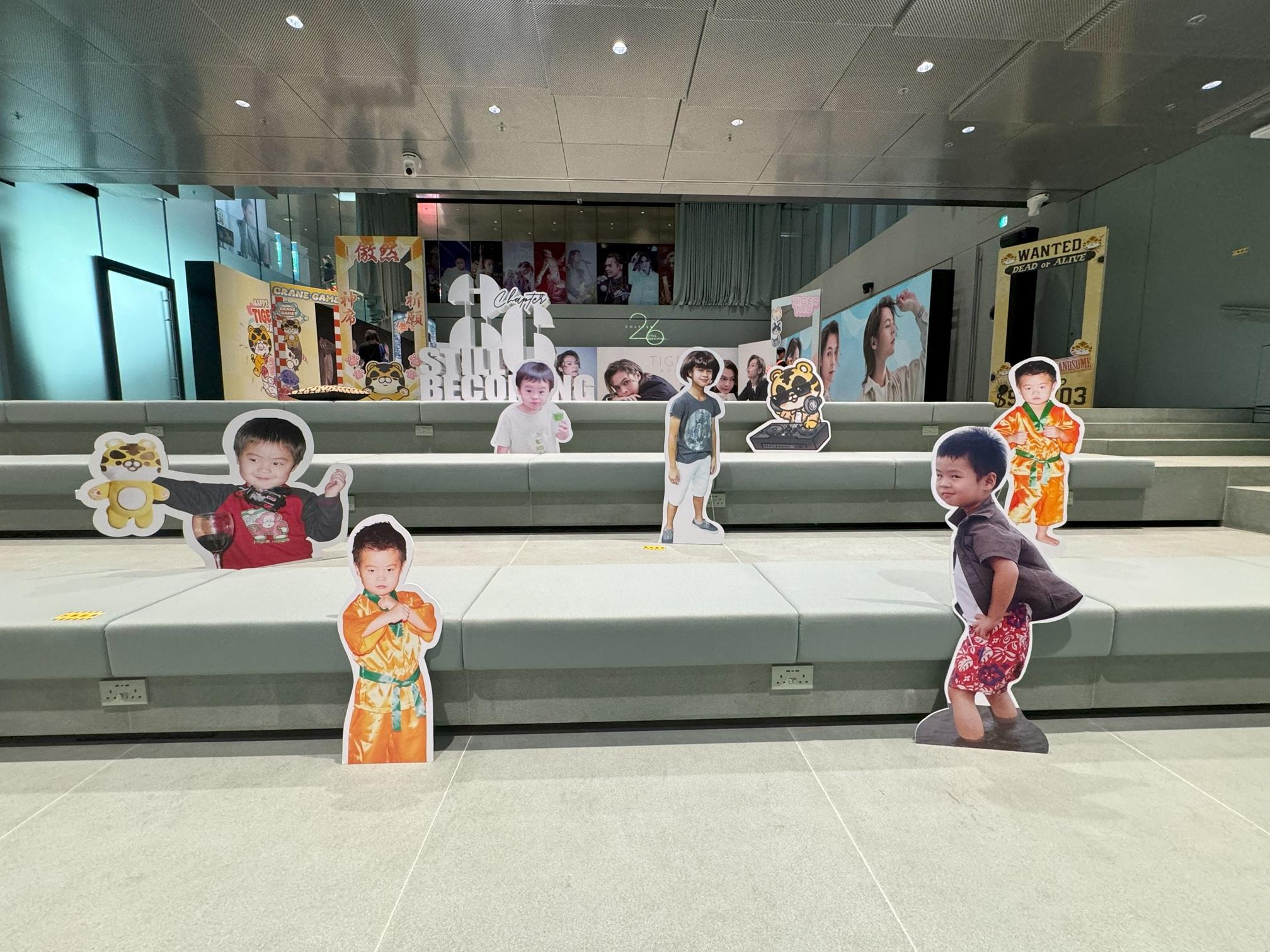 首次展覽Tiger的童年照片,可供「小虎隊」打卡。