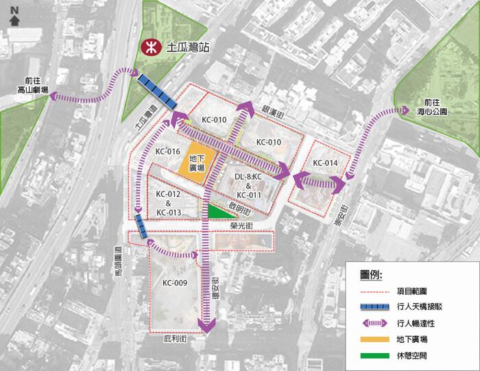 興建行人天橋加強連接(市建局圖片)