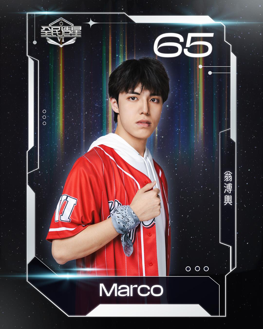 全民造星6 99強名單|65號翁溥輿(Marco)