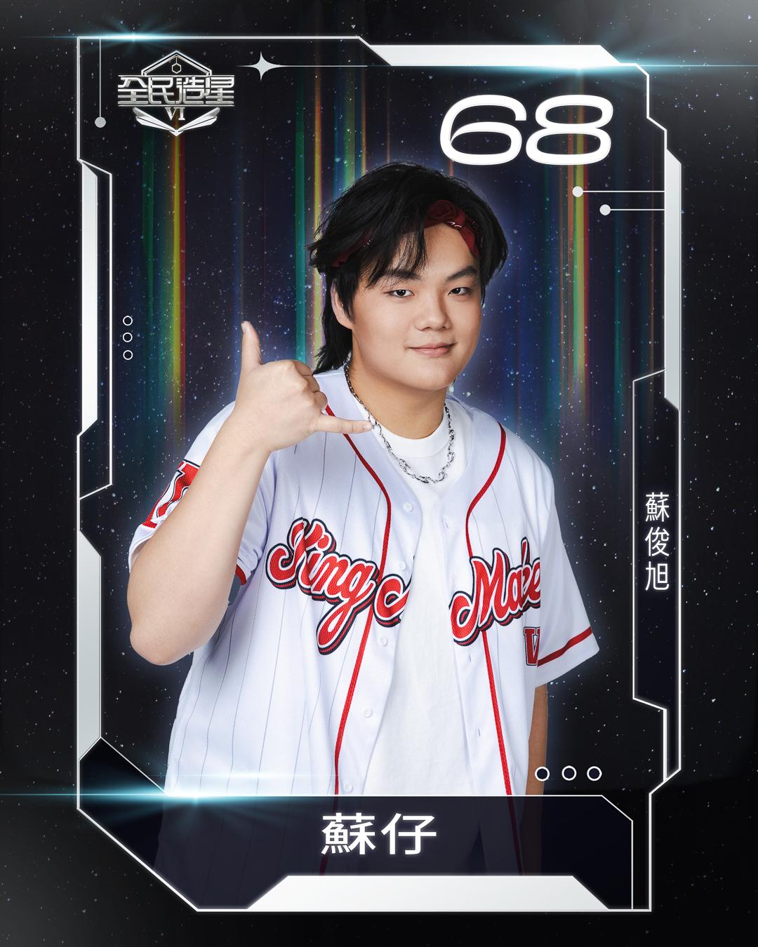 全民造星6 99強名單|68號蘇俊旭(蘇仔)