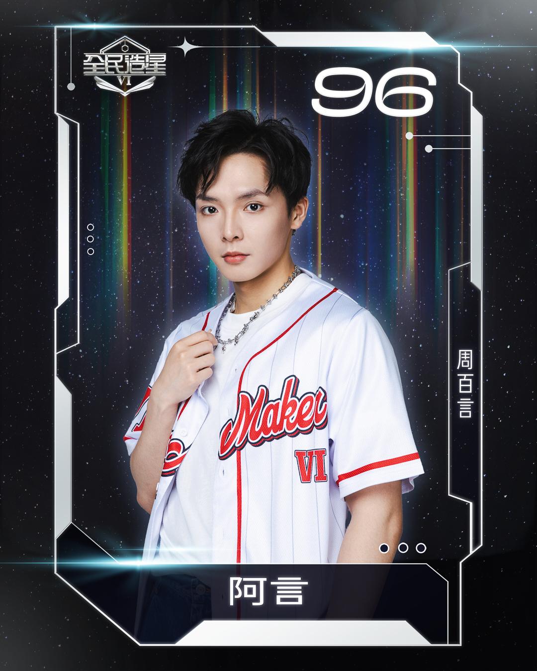 全民造星6 99強名單|96號周百言(阿言)