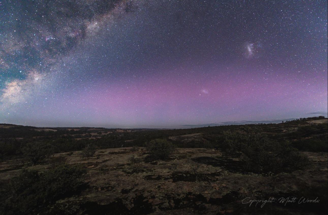 澳洲南極光風景。(互聯網)