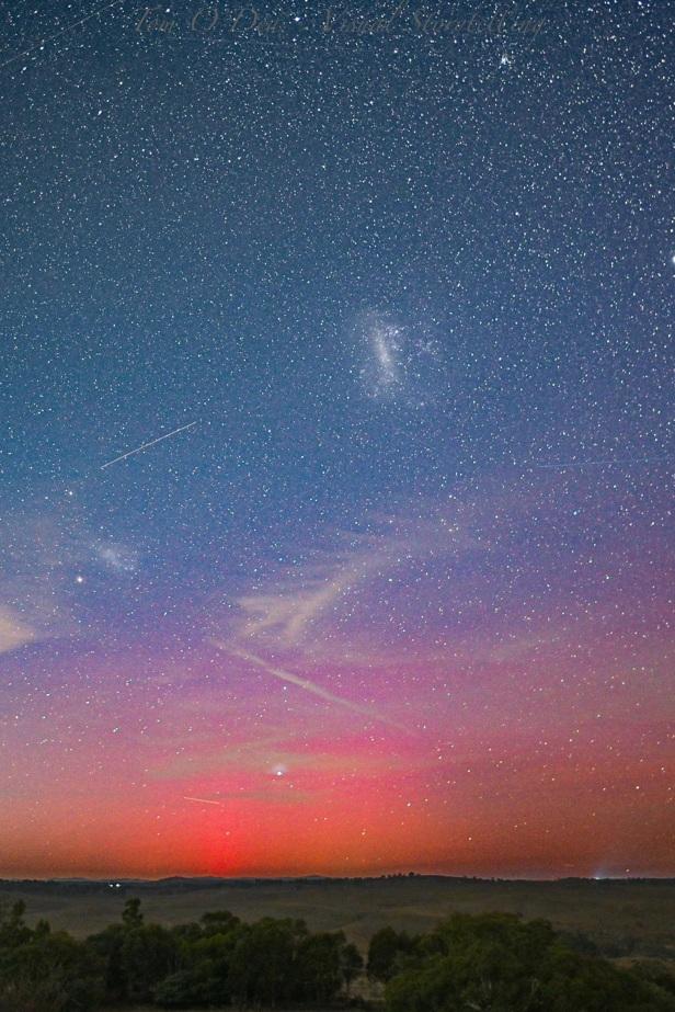 網民分享澳洲Yass極光。(互聯網)