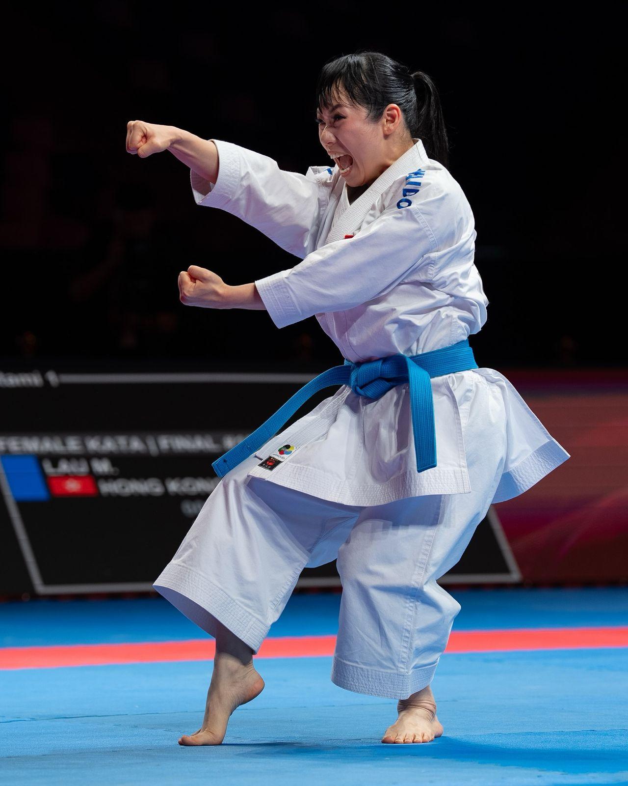 劉慕裳首膺空手道「年終總冠軍」殊榮。(世界空手道協會)