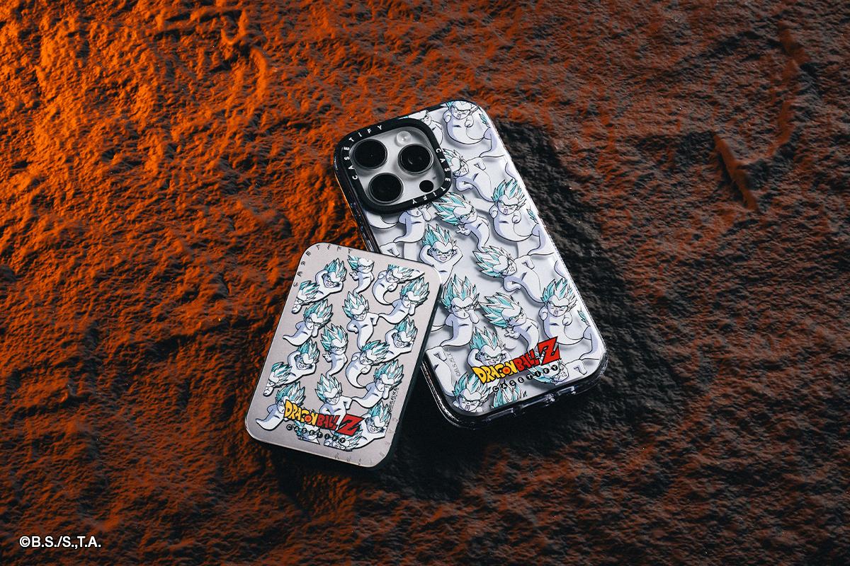 CASETiFY《龍珠》「超級鬼魅神風突擊」造型手機殼及無線充電器。