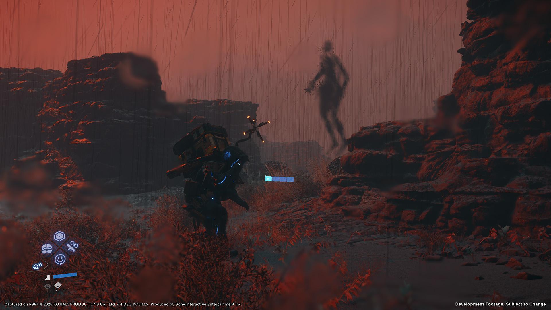 Death Stranding 2中對付敵人可以直接或潛行攻擊。