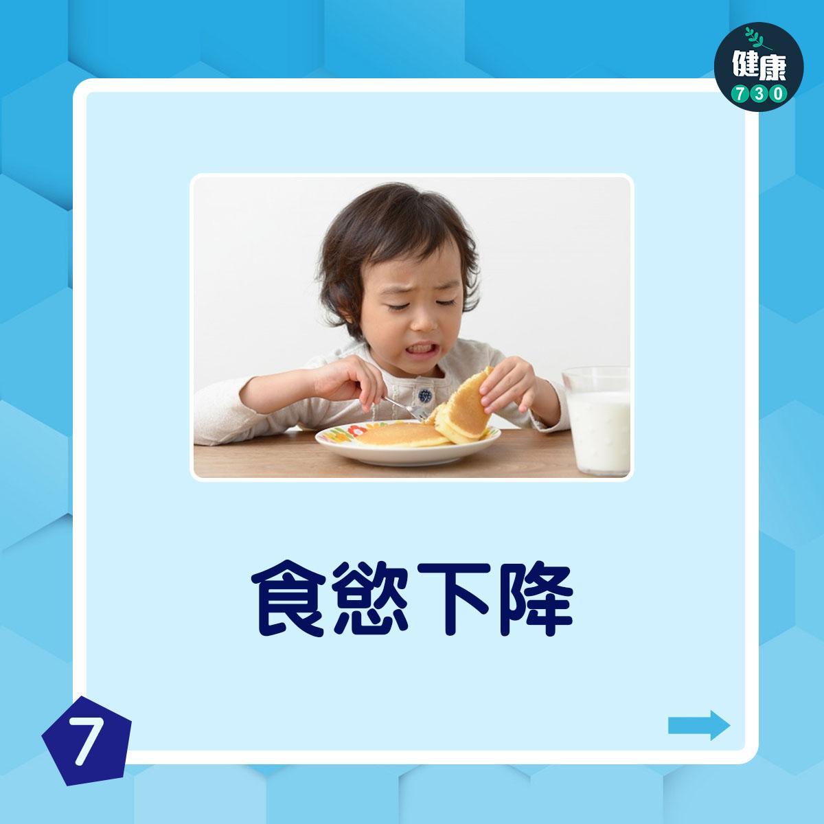 脫水症狀|食慾下降(am730製圖)