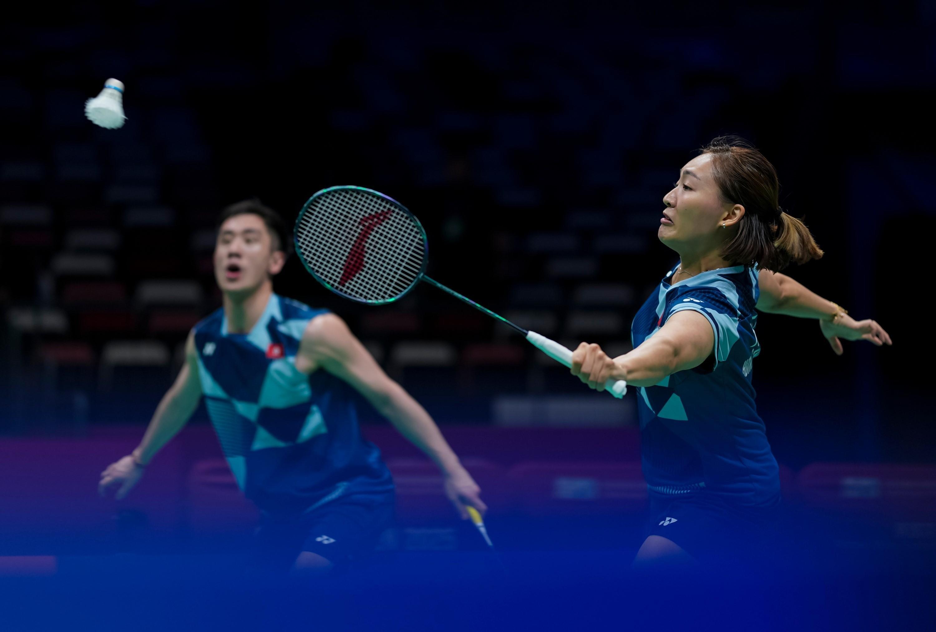 羽毛球|鄧俊文/謝影雪力戰負泰國組合 新加坡公開賽屈居亞軍 。(資料圖片)