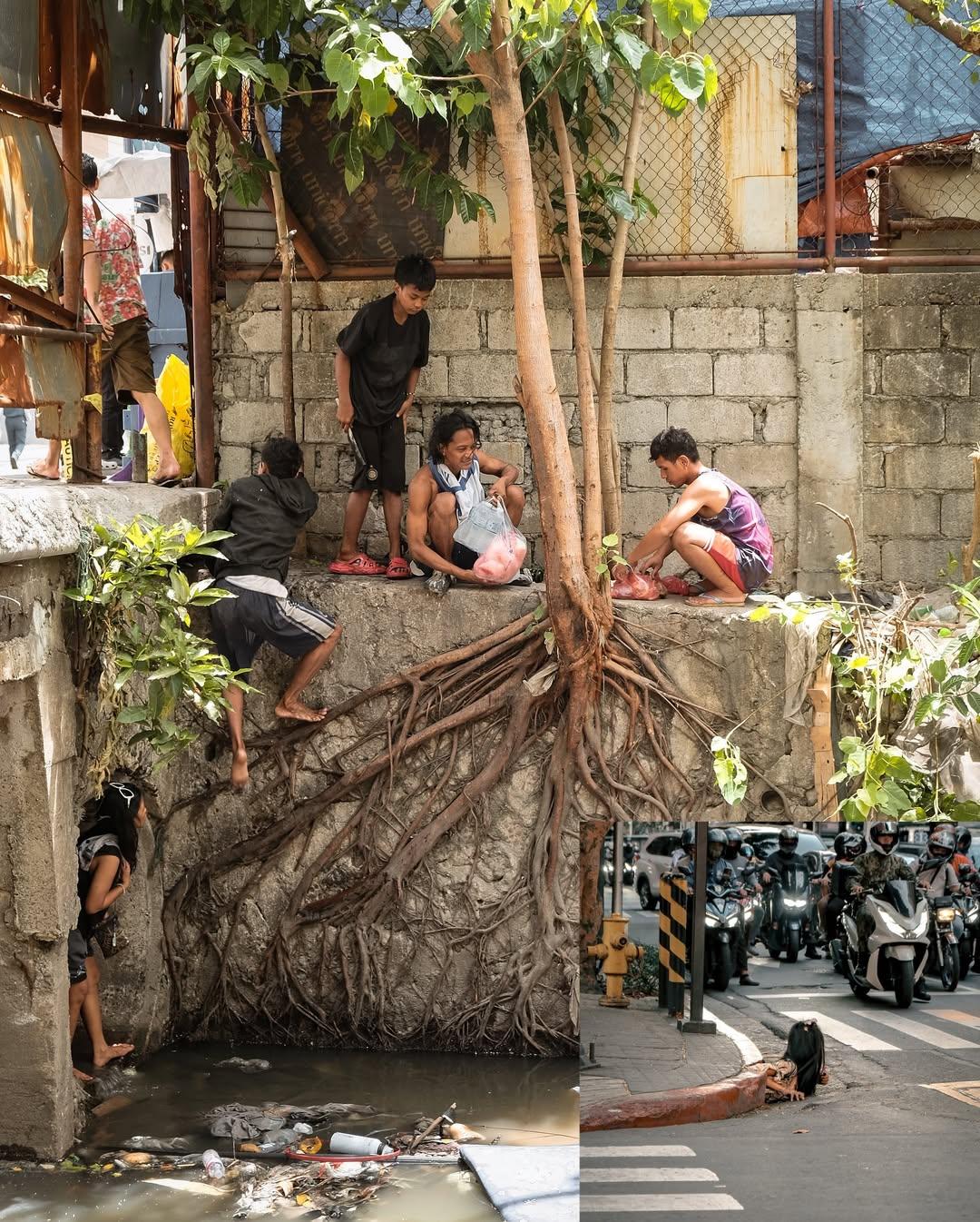 攝影師羅伯茨在IG貼出露宿者在下水道生活的照片。(@iammrthirty)