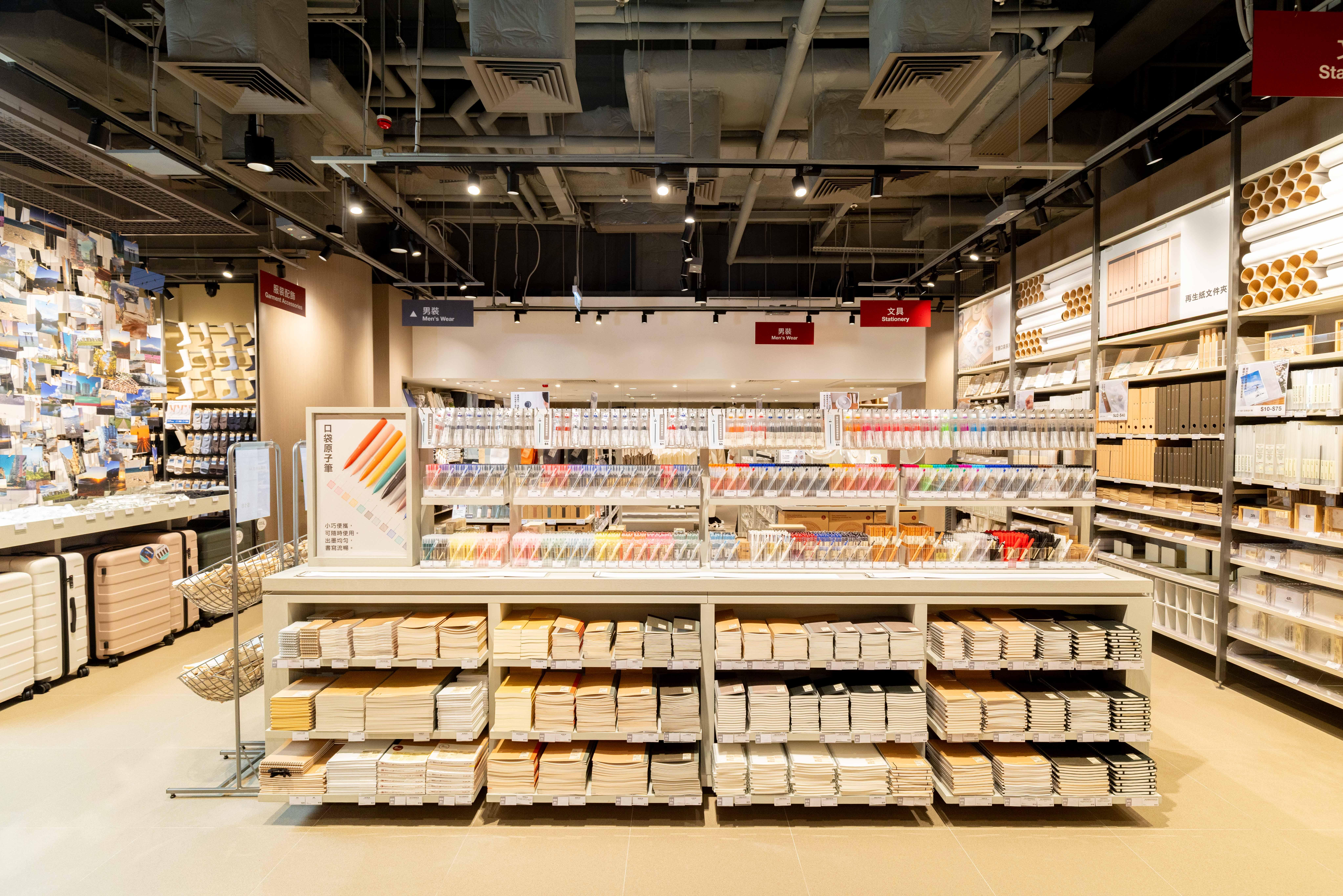 MUJI文具部一應俱全。