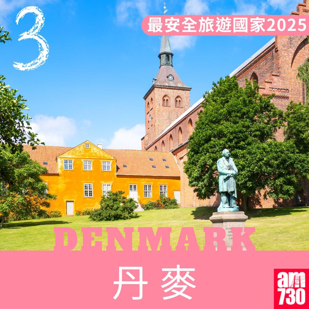 2025年最安全旅遊國家|丹麥(am730製圖)