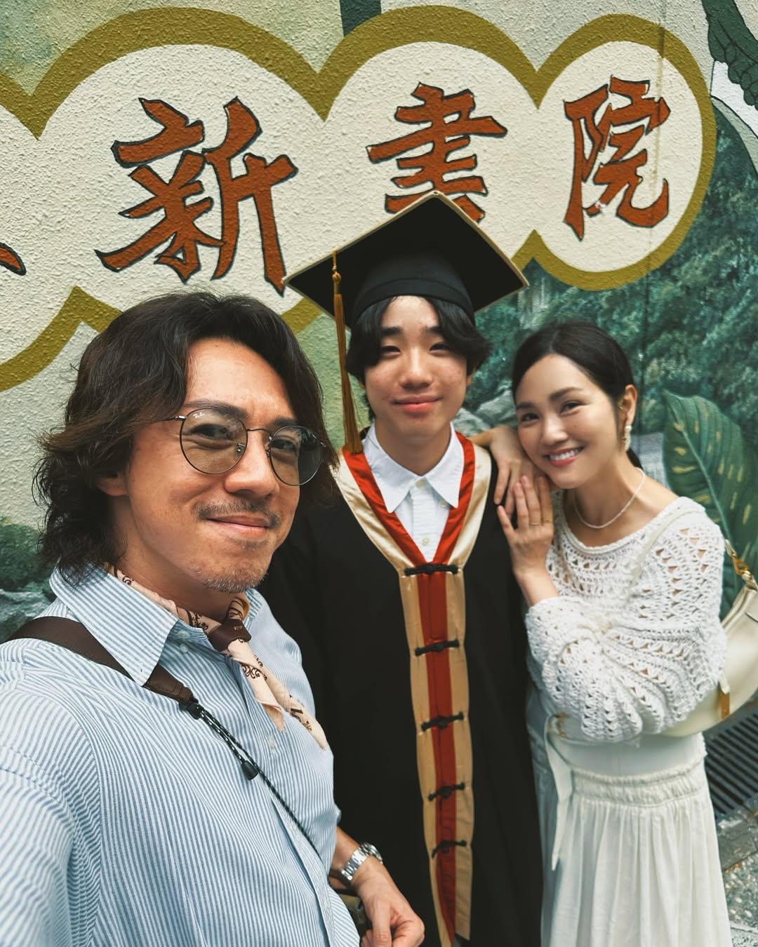 張繼聰與謝安琪的大仔張瞻已18歲,中學畢業。