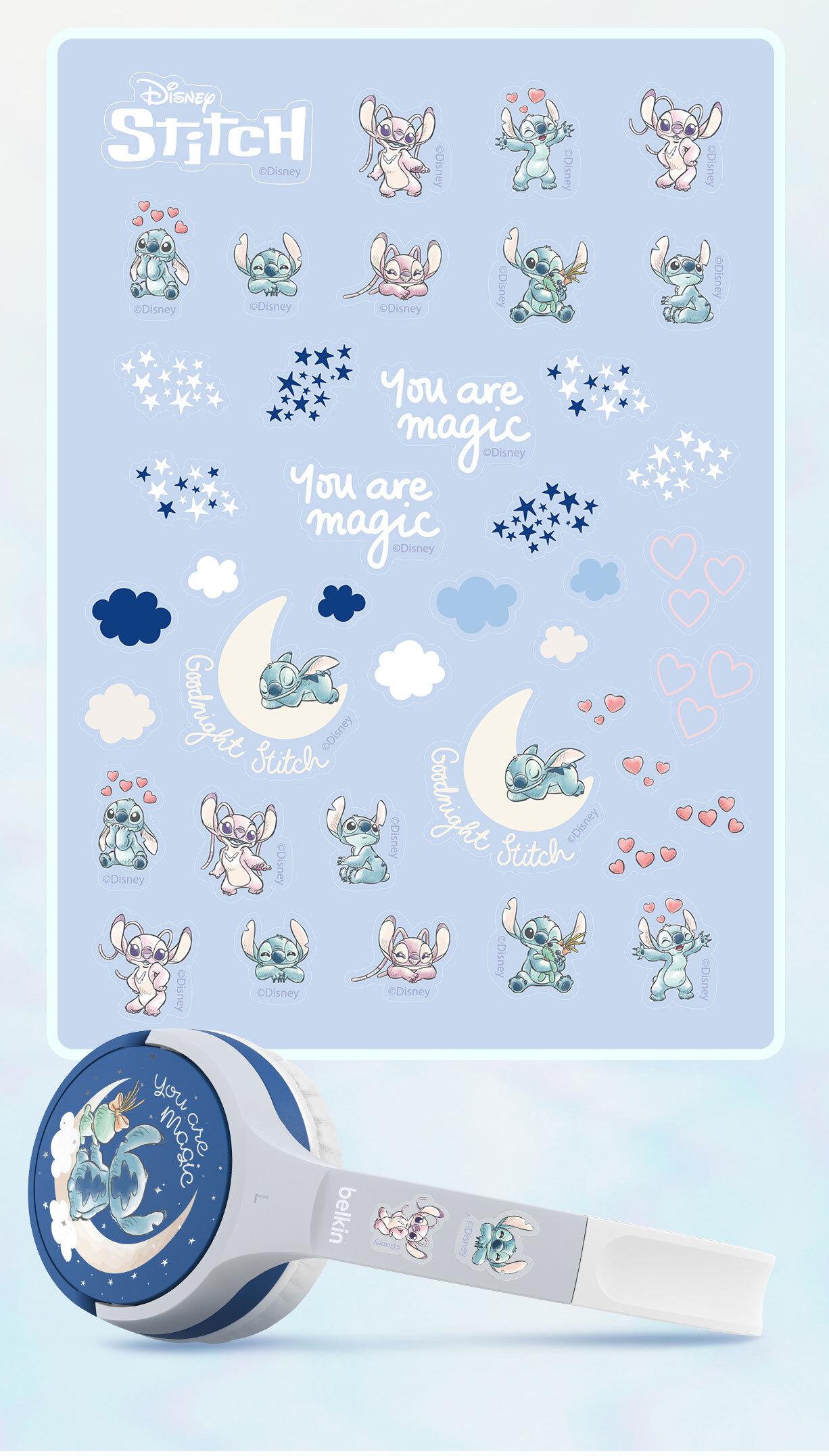 附送貼紙可給小朋友自己裝飾耳機。