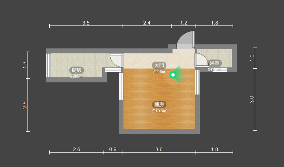 單位戶型圖。(代理提供)