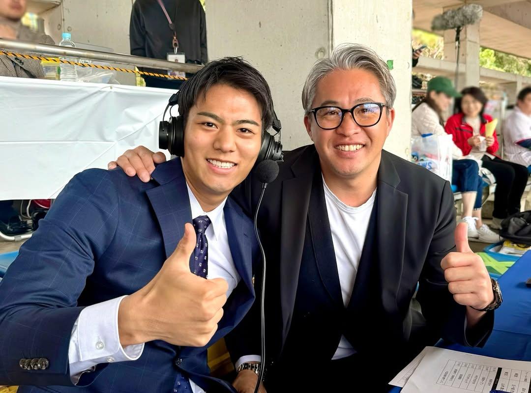 富士電視台主播山本賢太有靚仔主播之名。