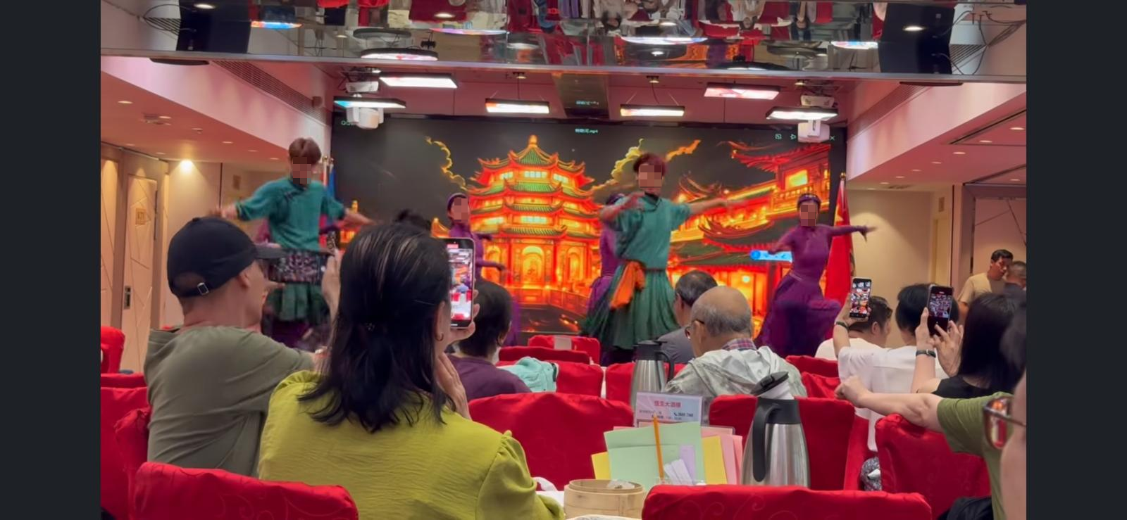 觀塘一間新開張酒樓,以蒙古舞表演吸客,被笑指「好似回到7 /80年代的香港」。