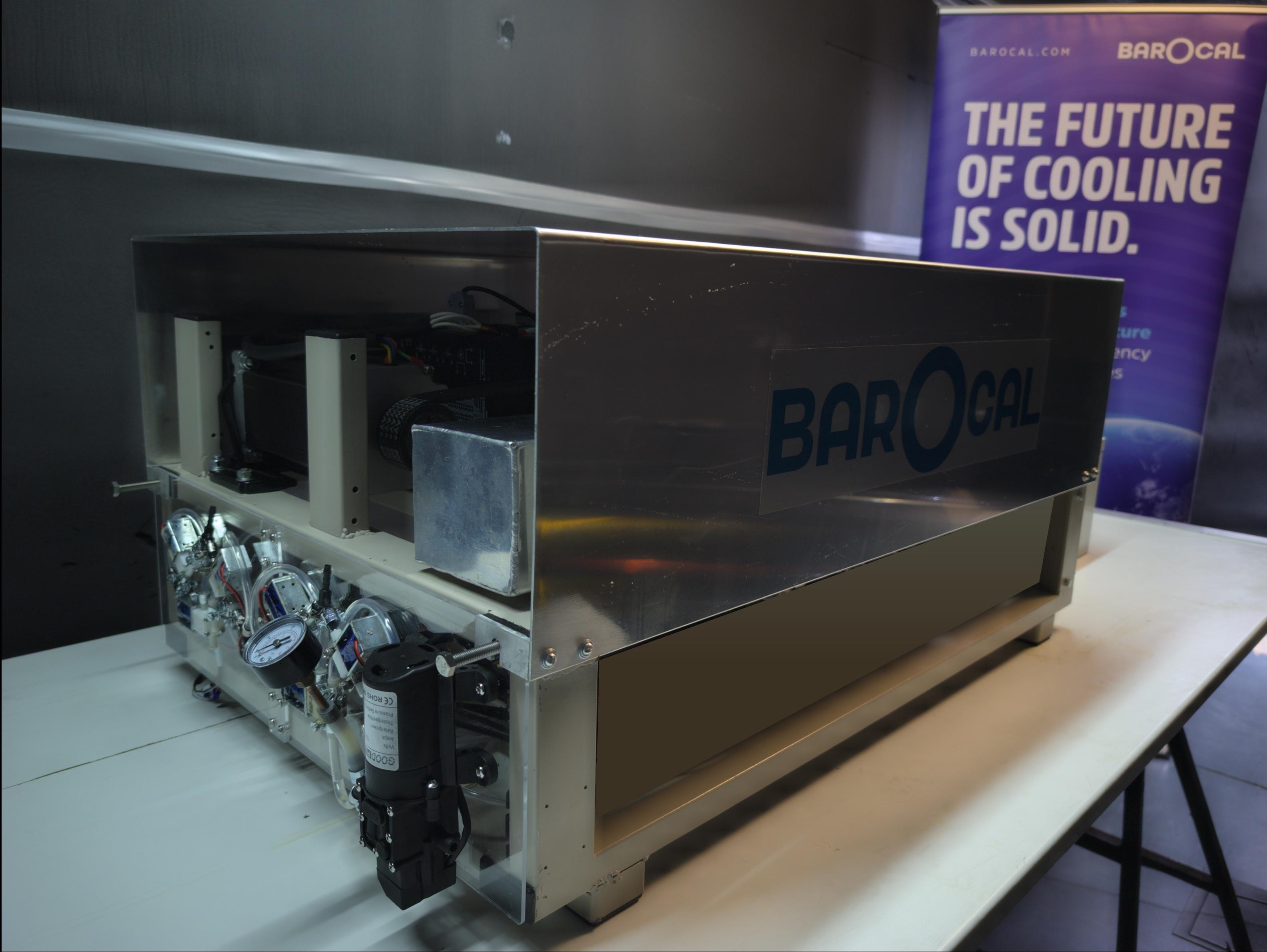 Barocal 建造了首個固態冷卻系統,其效率可媲美氣體冷卻系統。