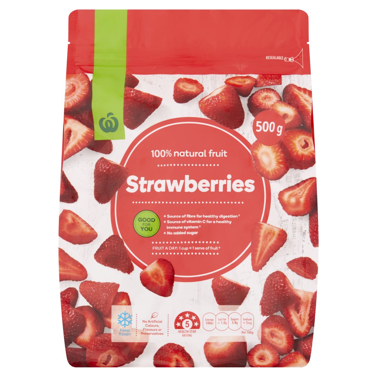 急凍切片士多啤梨500克 2包折實價$119