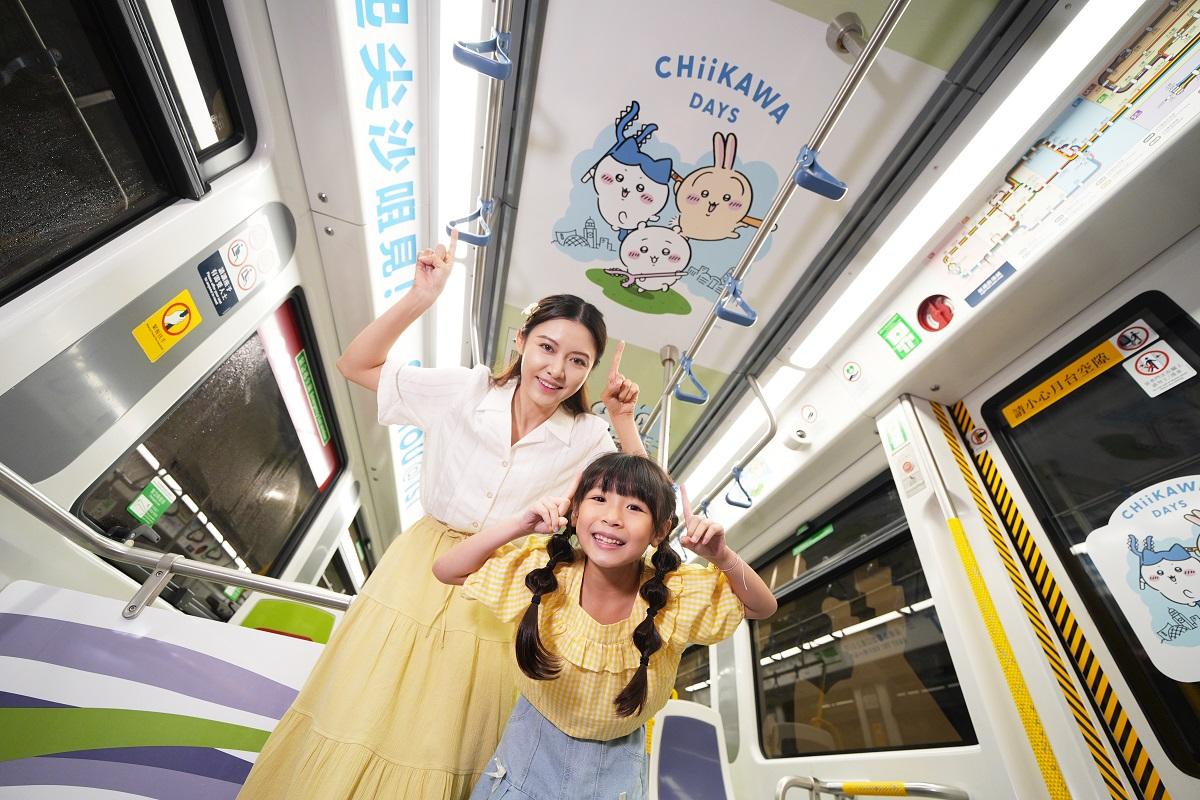 即场以港币五十元购买「轻铁旅游证」套装,便可乘搭 CHIIKAWA DAYS 主题轻铁列车探索周边小区