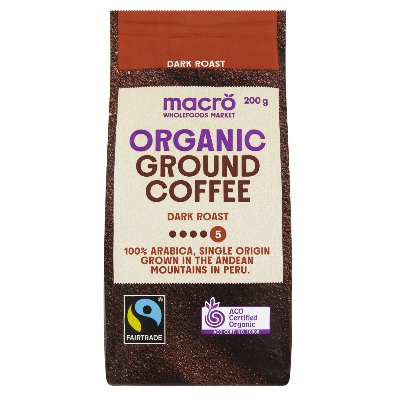 有機深焙咖啡粉200克 2包折實價: $107.1