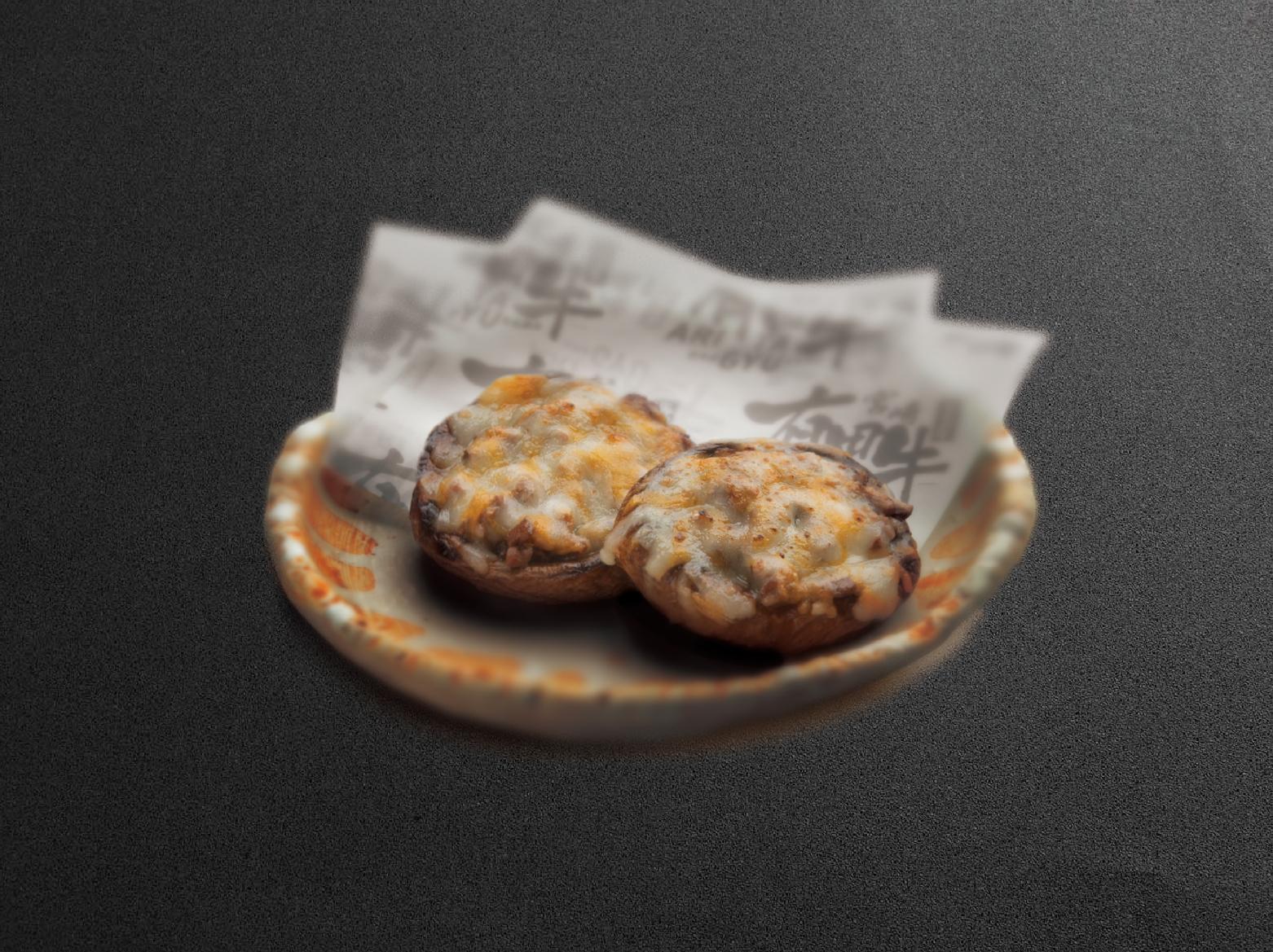 芝士和牛燒啡菇$38/件