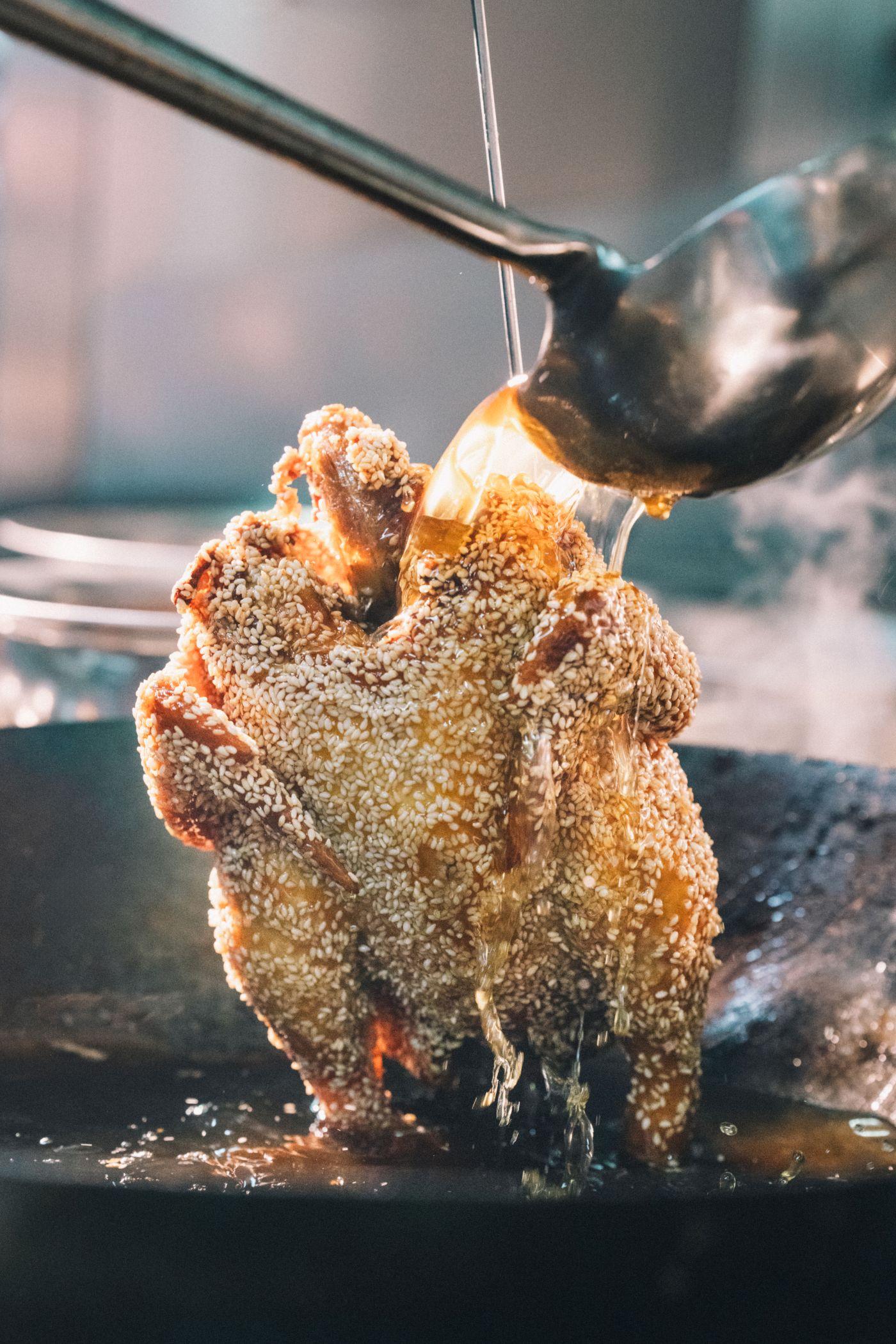 懷舊小菜脆皮芝麻雞