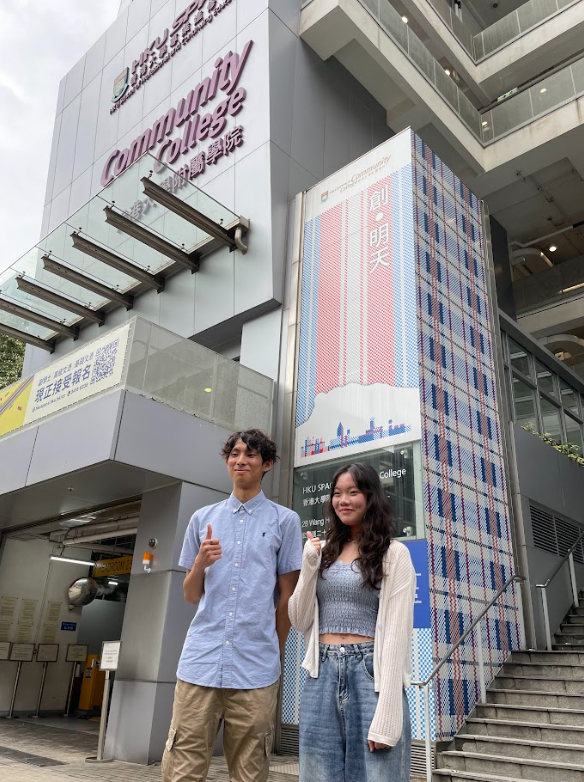 李同學(左)與徐同學(右)分別透過課程更了解自己發展路向。