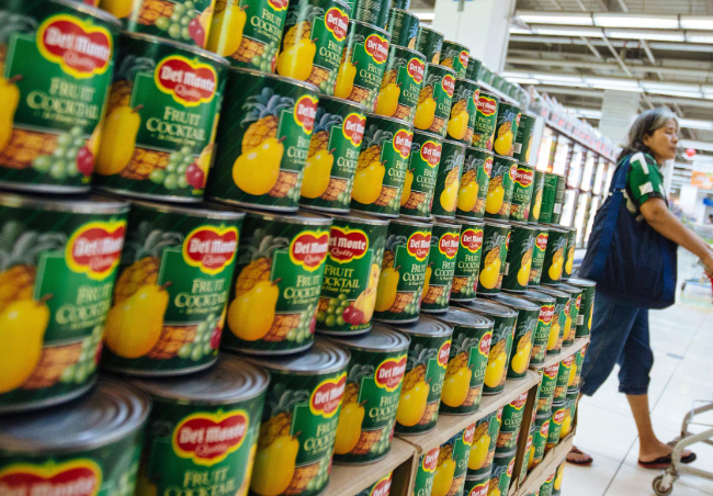 擁有135年歷史的美國罐頭生產商地捫食品(Del Monte Foods)於美國申請破產保護,實施資產出售與債務重組方案(網上圖片)