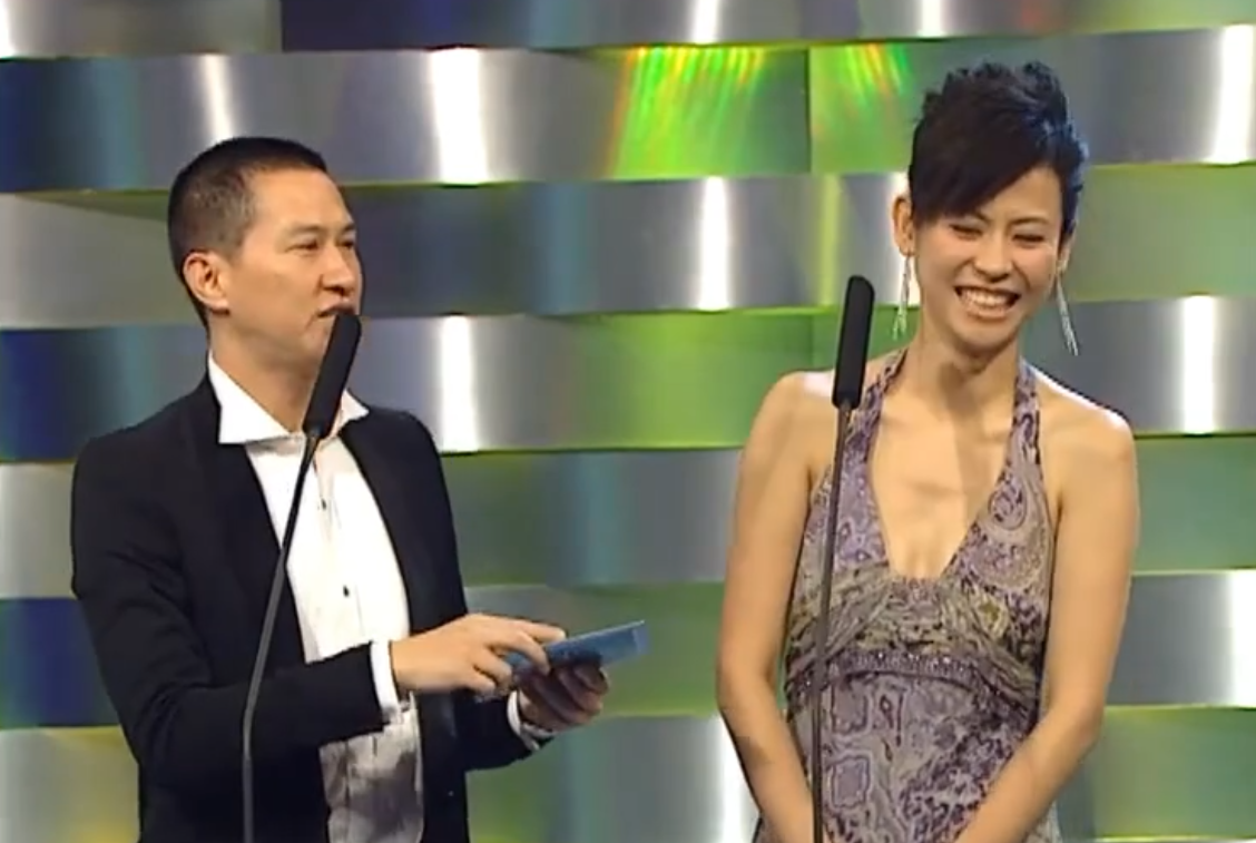 宣萱於2006年以嘉賓身份頒獎予李名順,19年後二人一齊獲獎。