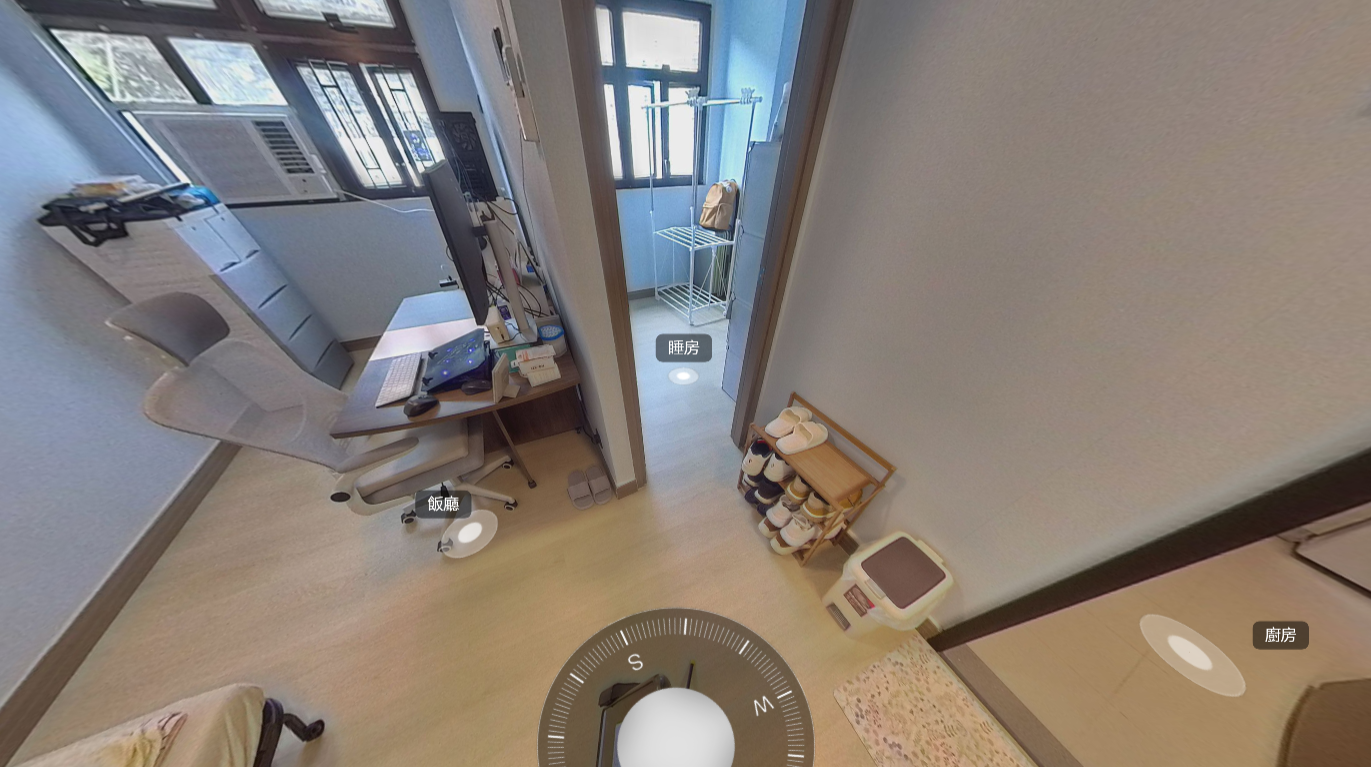 單位實用面積雖只有280方呎,但間隔實用。(代理提供)