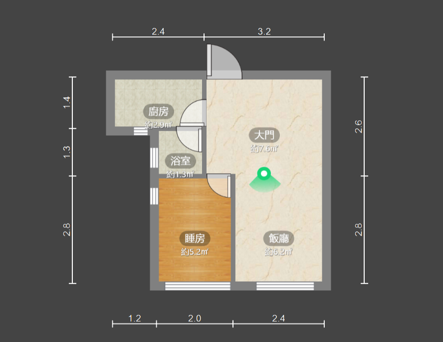 單位平面圖。(代理提供)