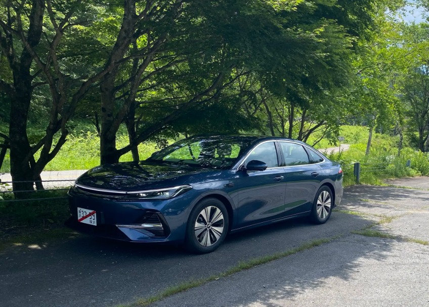 有關測試的汽車使用了日本的臨時車牌。(網上圖片)