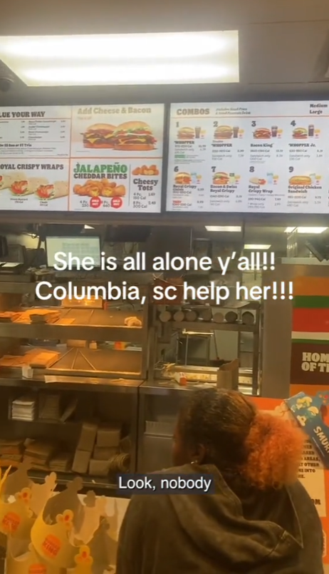 快餐店「漢堡王」走剩單親母員工一腳踢 做足12小時震驚網民