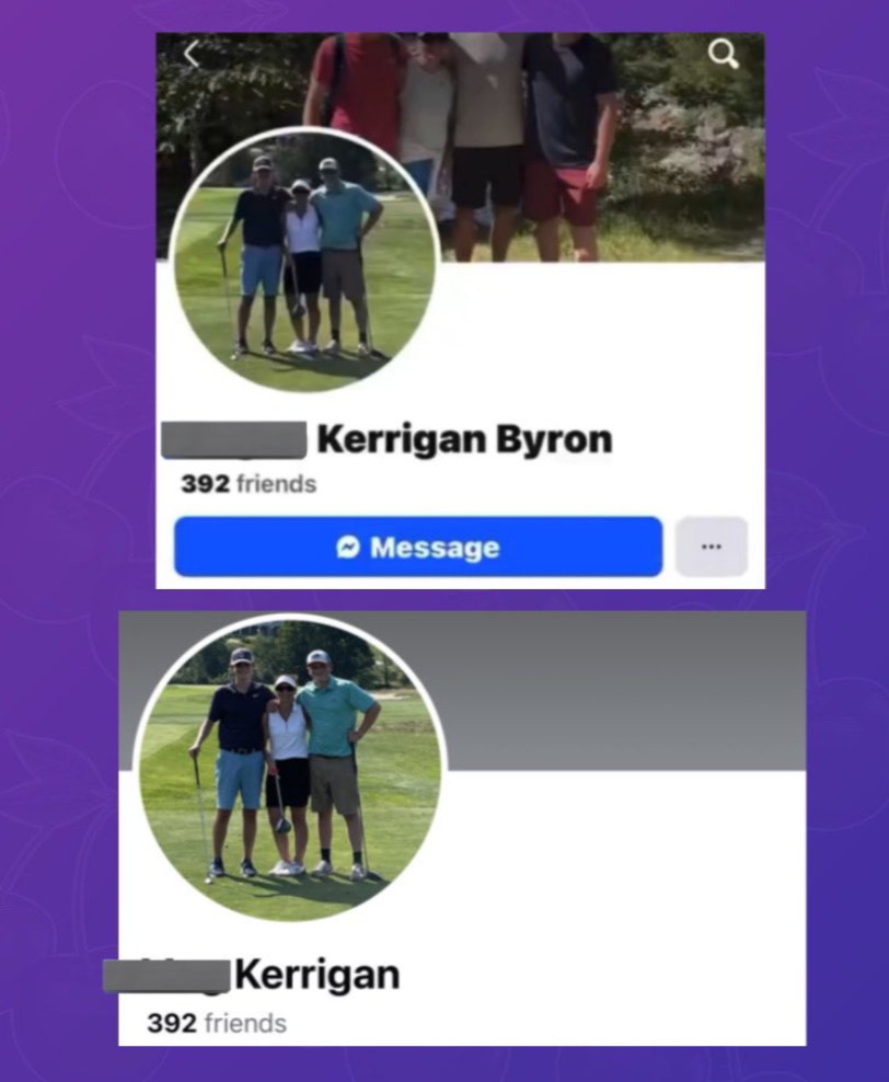 最新消息指安迪的妻子已於社交平台把名字Megan Kerrigan Byron的「Byron」移走。