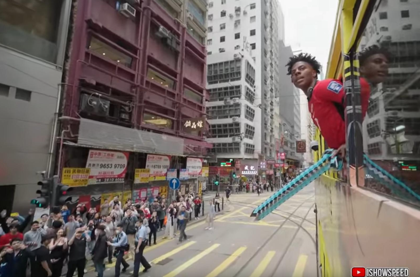 IShowSpeed今年4月初殺到香港各地進行直播,場面虛冚!