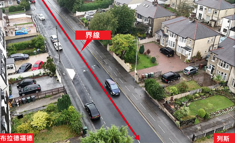 同一條街上兩邊的房屋,平均樓價竟相差逾百萬港元。(互聯網)