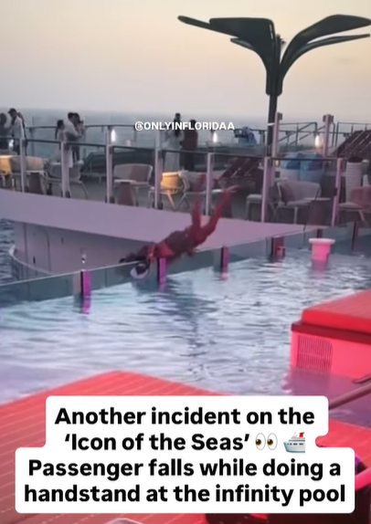 男子墮下一刻。(互聯網)