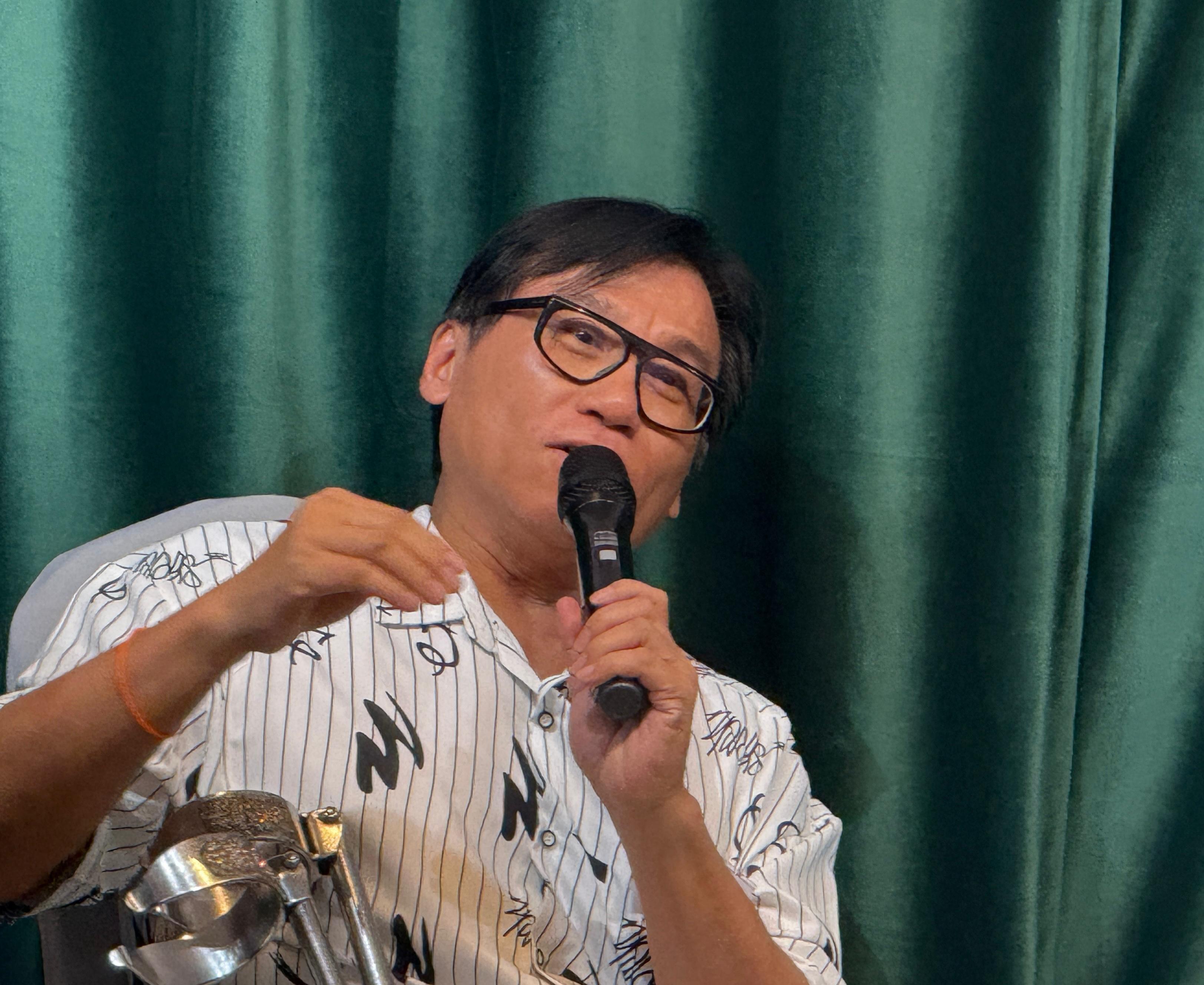 香港復康力量會長葉湛溪希望設立傷殘人士就業配額。(鄧昊輝攝)