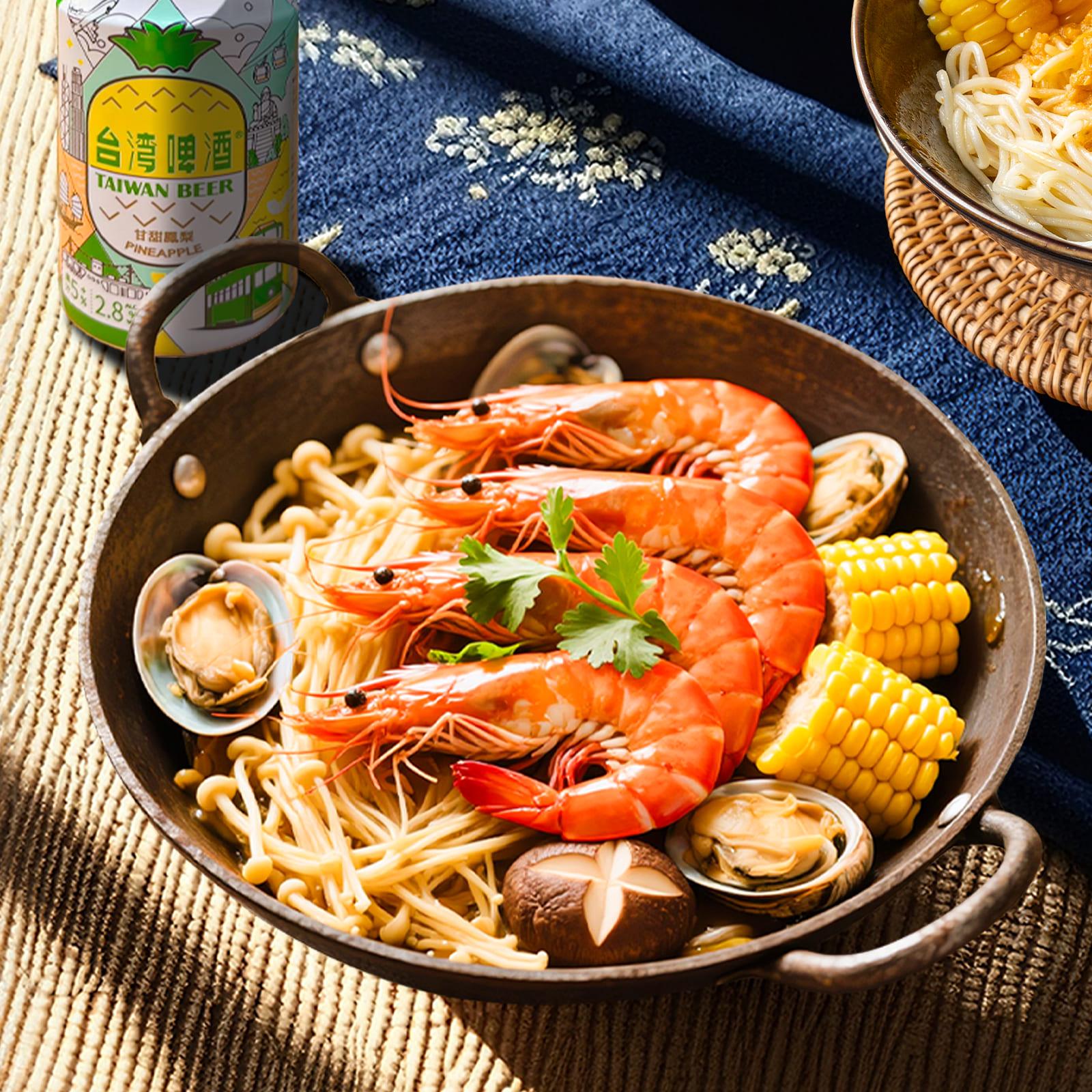 鳳梨啤酒蝦燒鍋