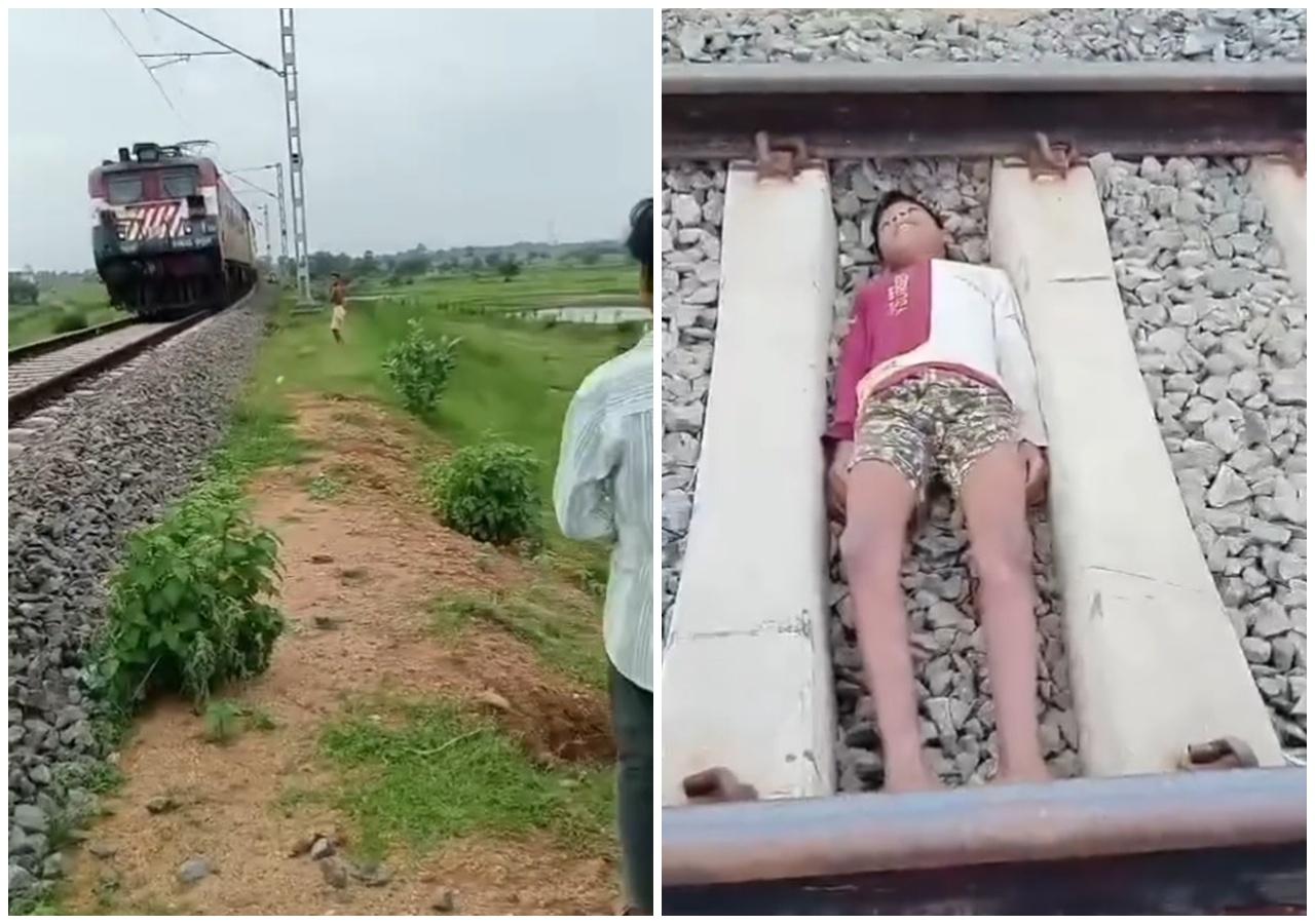 12歲男童臥軌玩命換流量,警方介入調查。(IG)