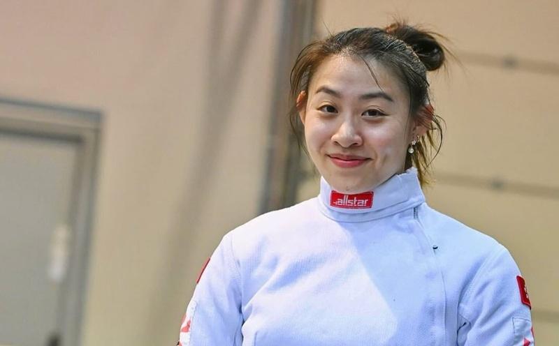 世大運動會,佘繕妡成功衛冕女子重劍奪港隊首金。(FB)