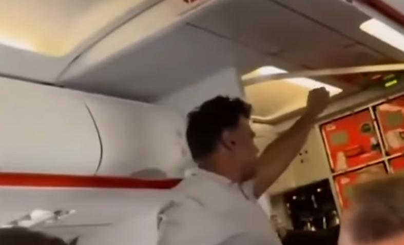 男乘客從廁所出來後,開始高喊「真主偉大!」,並宣稱自己有炸彈。(X)