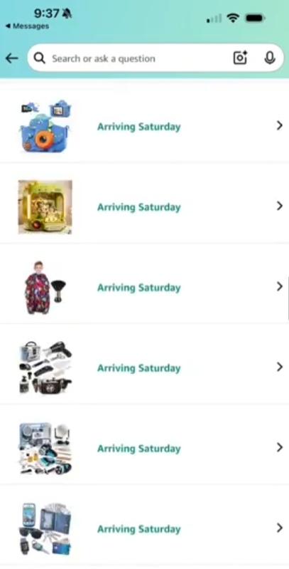 根據訂單列表,兒子買了7部兒童可騎乘的玩具車、各種玩具多達31件。(X)