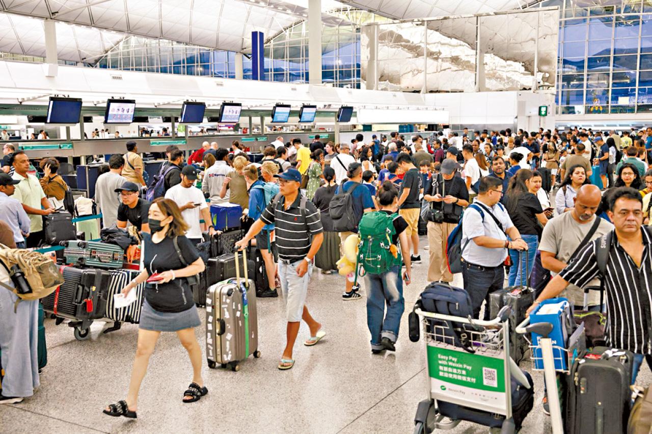 颱風韋帕 香港機場