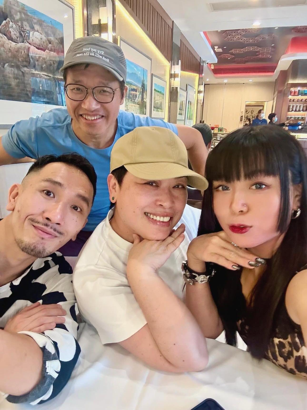 蔓兒昨日跟《晴朗》拍檔飯聚,由盧覓雪請客。