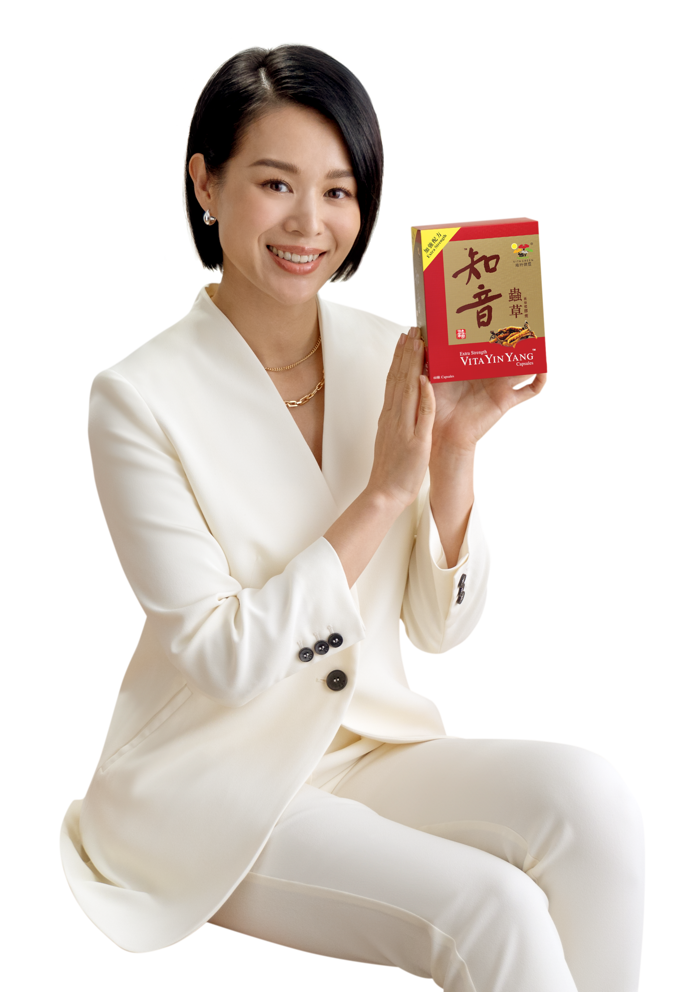 星級用家胡杏兒表示:「自從食咗維特健靈【知音蟲草】,鼻哥氣管通通好!」