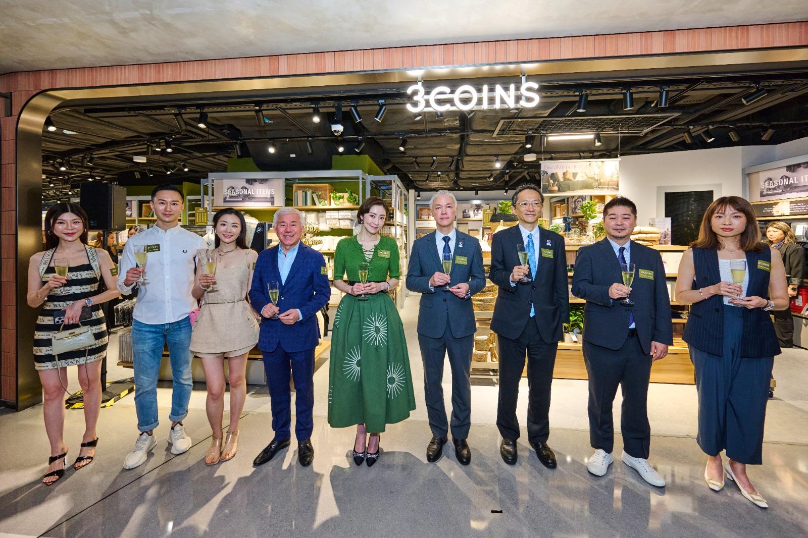 日本人氣生活雜貨店3COINS的香港首間旗艦店上周五(7月18日)在銅鑼灣希慎廣場開幕,店方宣布首日銷售額打破品牌自1994年開業以來單日銷售紀錄。(3COINS提供)