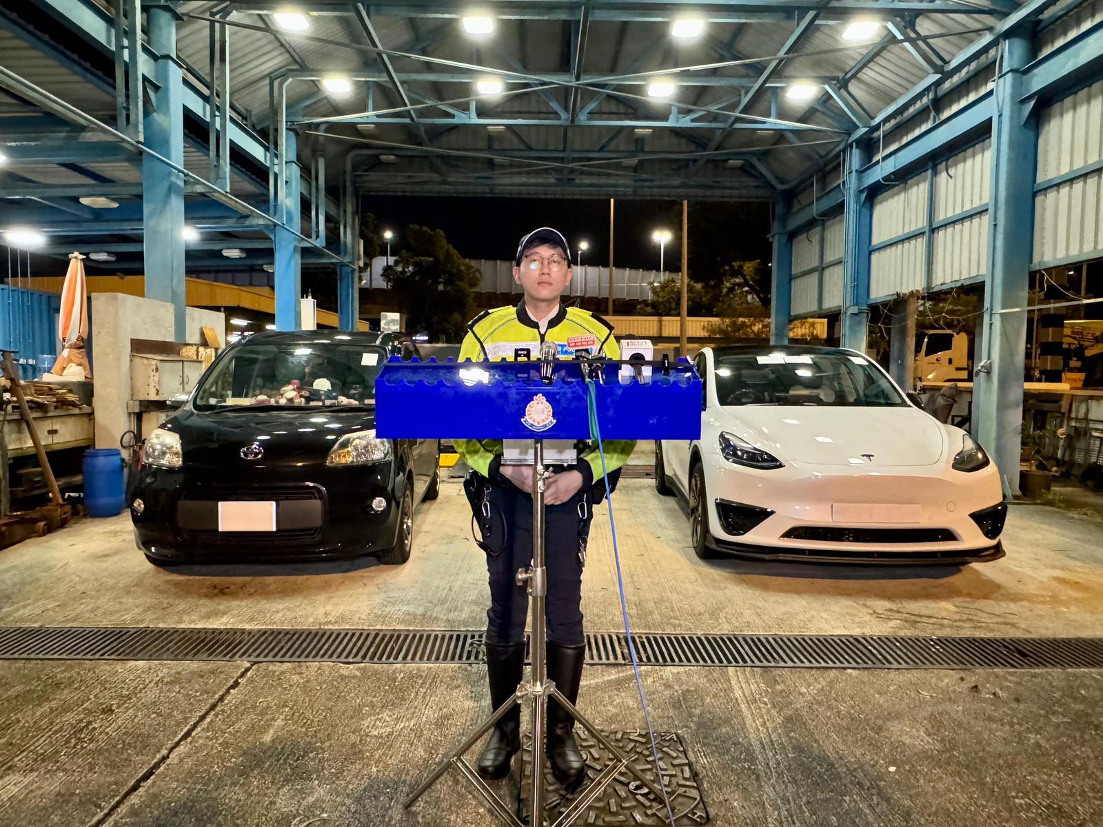 警方講述案情。