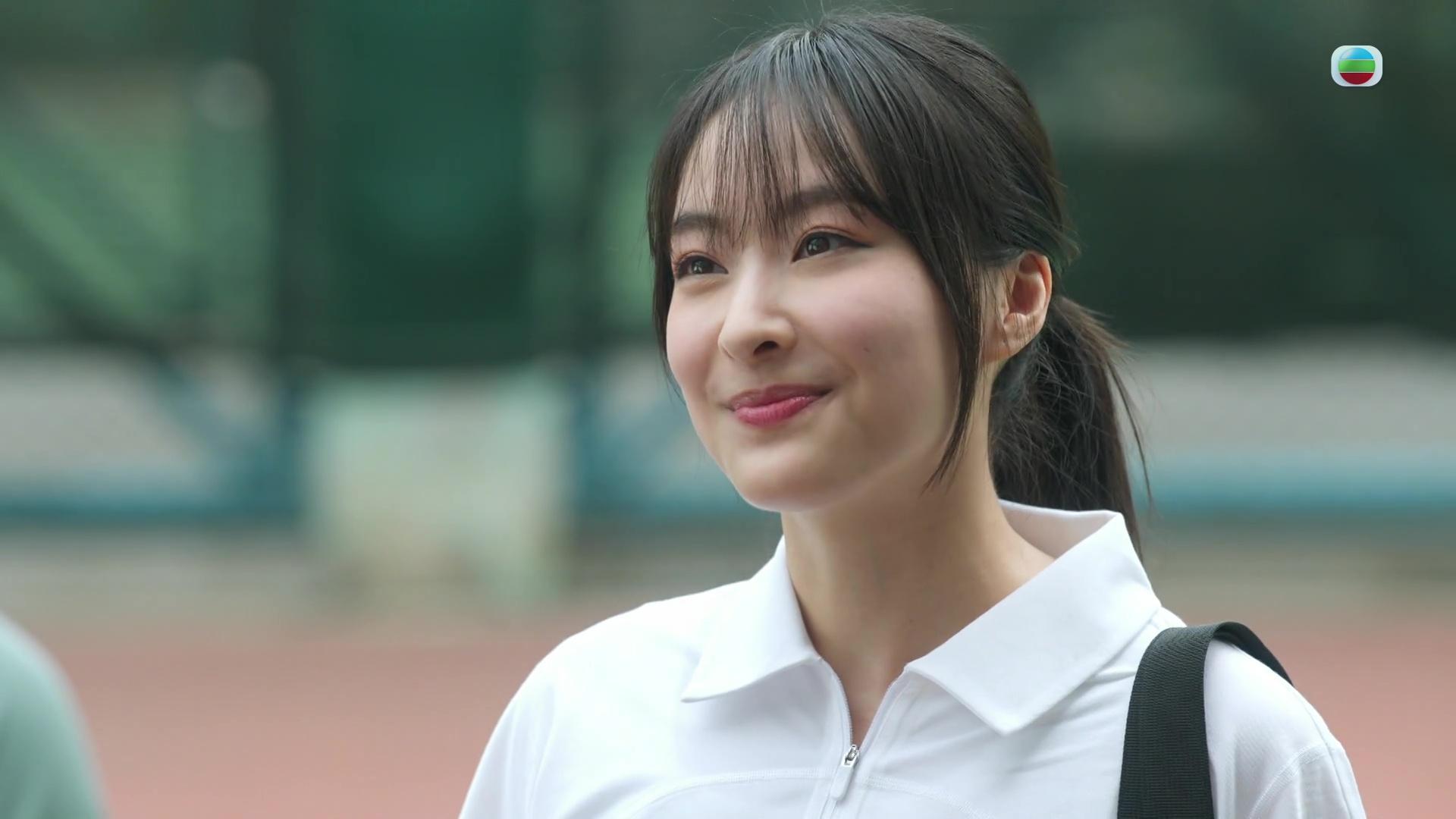 陳瀅的馬尾網球少女look被讚好pure。